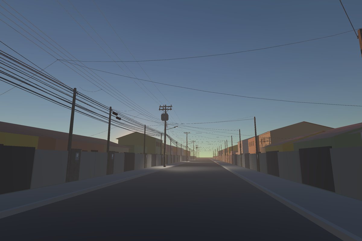 Street at dusk