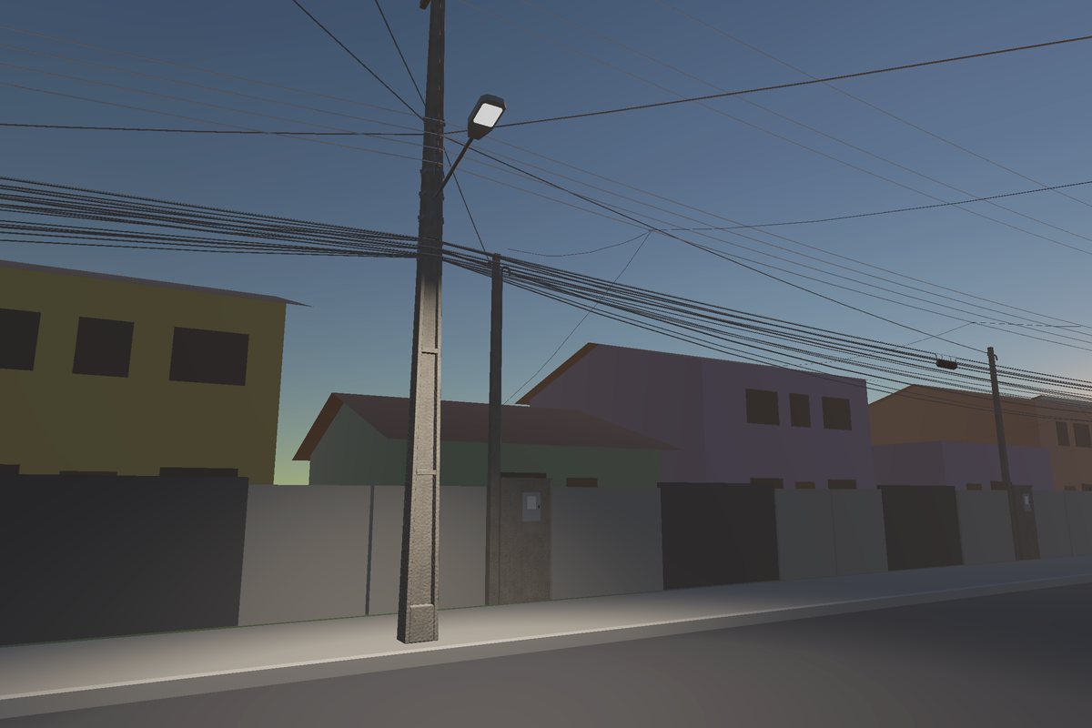Street with houses