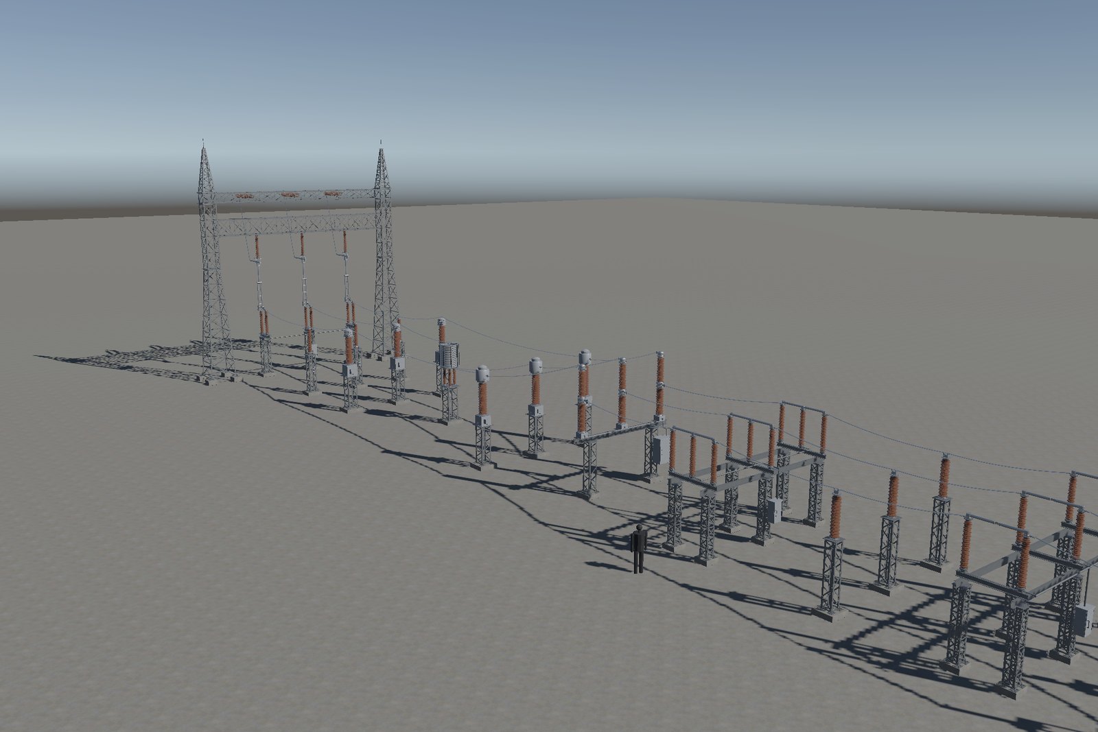 Substation 138 kV Kit: a complete line bay in Unity