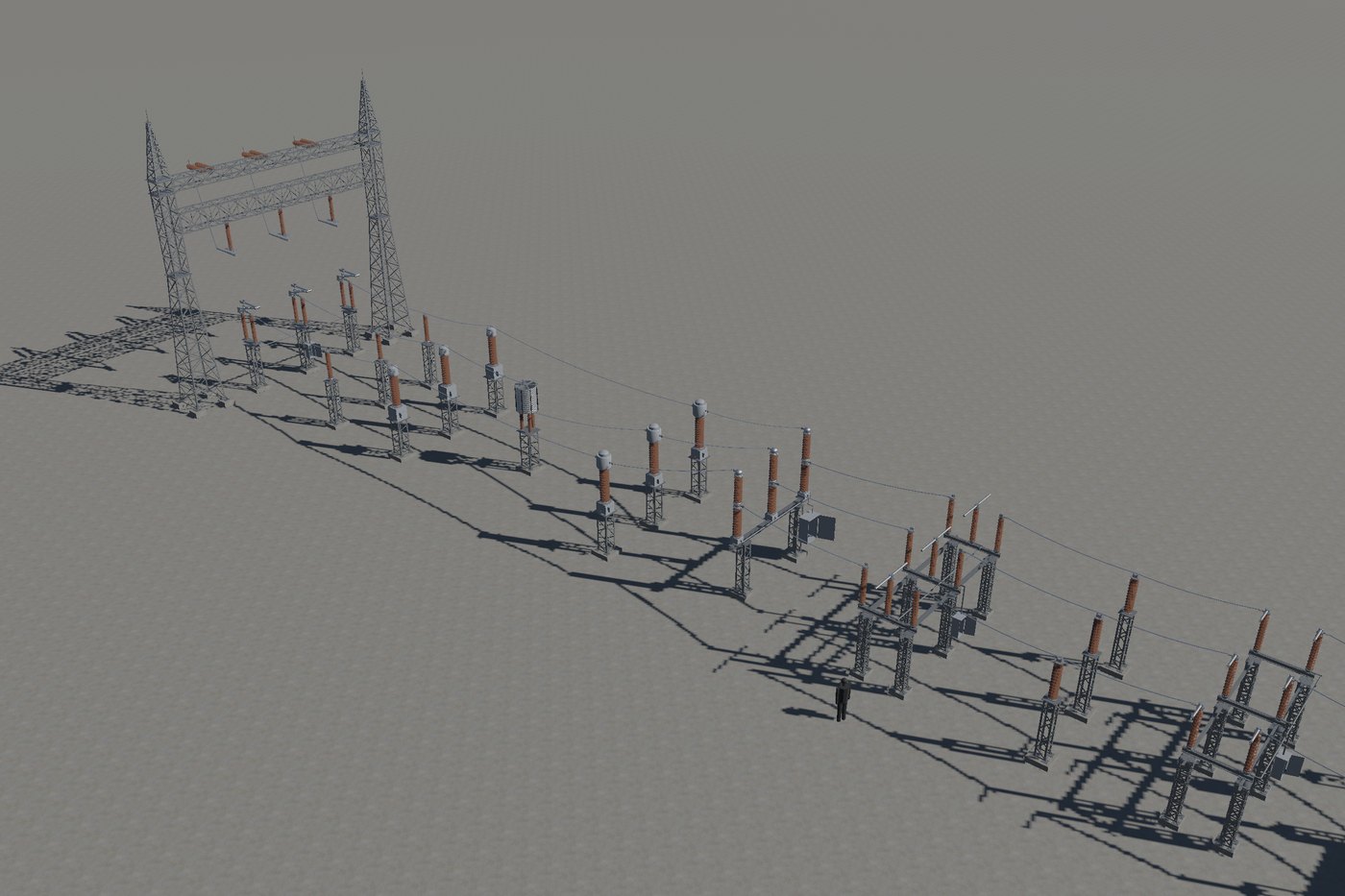 Bay with all operable parts open